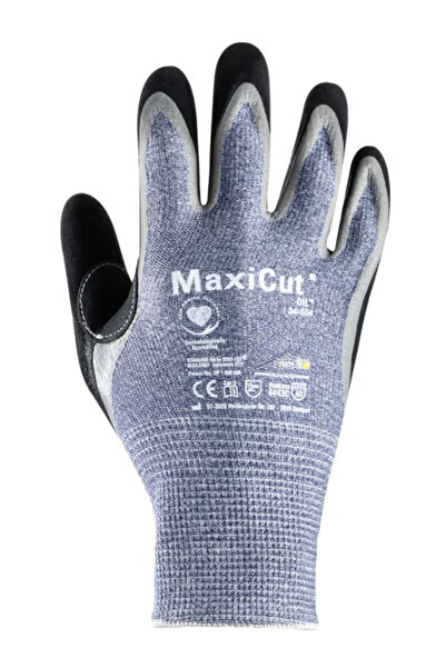 ERY İş Güvenliği MaxiCut 34504 İş Eldiveni Yağlı Ve Islak Ortamlar İçin Kesil...