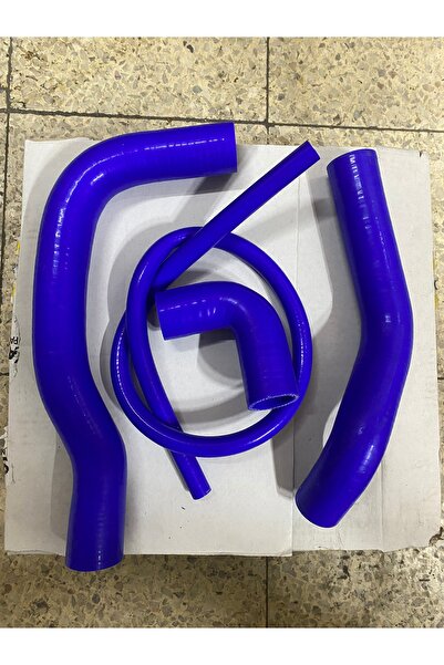 AKN OTOONBİRLİ SLX MOTOR SİLİKON RADYATÖR HORTUM SETİ 4LÜ MAVİ(Rad Alt-üst-Te...