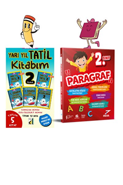 Pruva Akademi YARI YIL TATİL KİTABIM 2 -2. SINIF PARAGRAF SORU BANKASI
