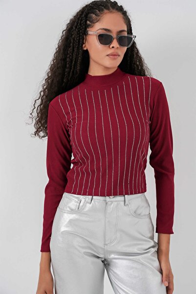 Bigdart Women's Blouse 922 Burgundy