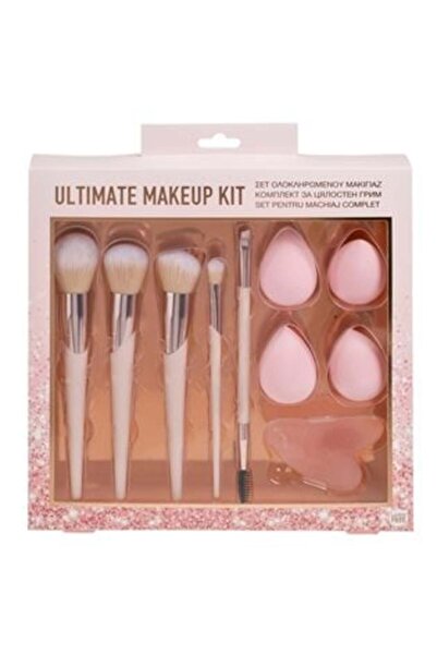 A.L.X Care and Makeup Set with Brushes, Sponges and Gua Sha – 10 Pieces