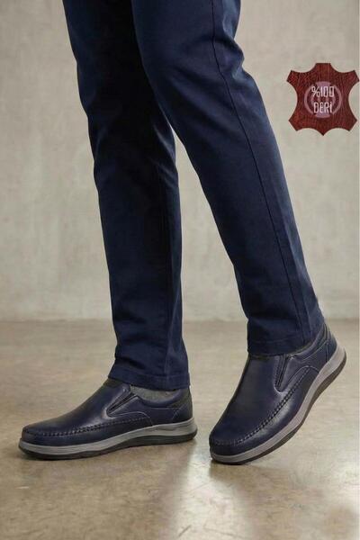 DETECTOR Genuine Leather Men's Comfort Shoes – Orthopedic, Hand Stitched, Lig...