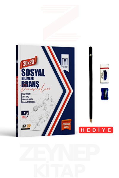 Hız ve Renk Yayınları TYT Sosyal Bilimler 30x20 Branş Denemeleri (Kalem Seti ...