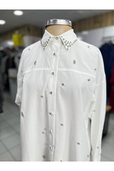 my312 Çakma Taş Detaylı Tunik