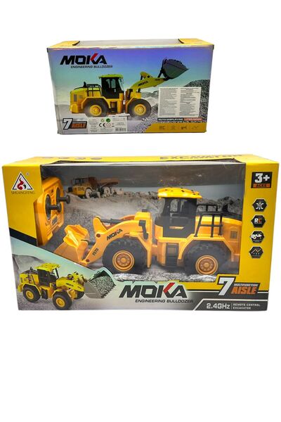 SCOWETTO Uzaktan Kumandalı Şarjlı Kepçeli Yükleyici İş Makinesi 2.4 GHz (7 Fo...