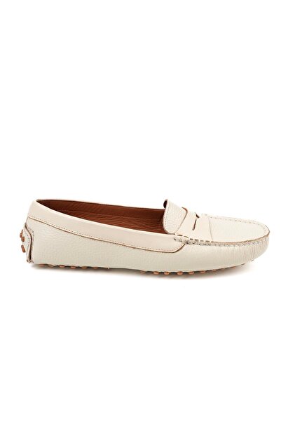 VİVENS MODA Orthopedic Genuine Leather Shoes |   Cream