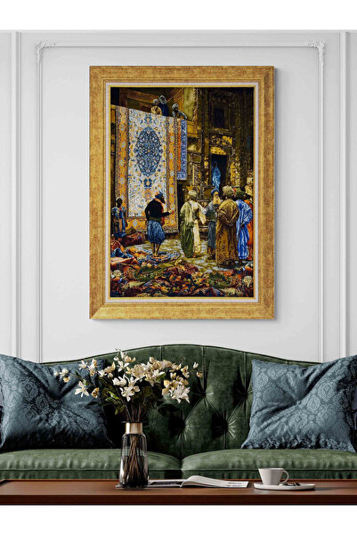 Simurg Sanatevi Halı Tüccarı El Dokuma Tablosu