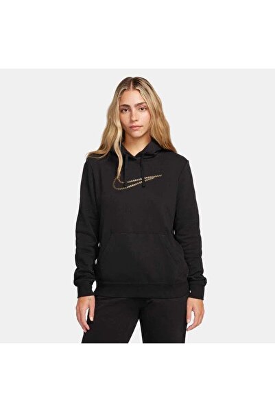 Nike NSW Club Fleece Shine Os Pullover Kadın Sweatshirt