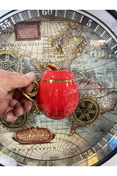 elif aksesuar Lvn Kabak Porselen Kapaklı Kupa