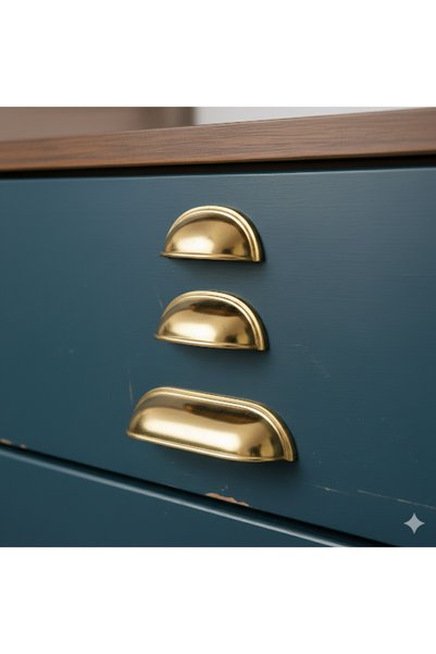 ARON Two Screws between 6.4cm 9.6cm 12.8cm (Gold) Tas Mi̇dye Dish Handle Komidin Kitchen Cabinet Handle