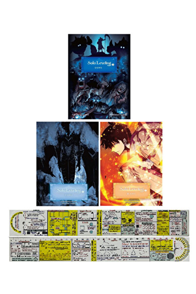 Komik Şeyler Solo Leveling Varyant Kapaklar Kuşe Kağıt 3-4-5. Ciltler Çizgi R...