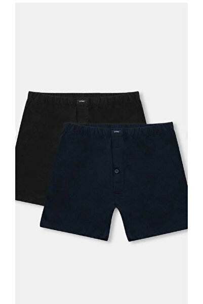 Eros Men'S, 100% Cotton, Combed, (Navy Blue-Black) 6-Piece Boxer