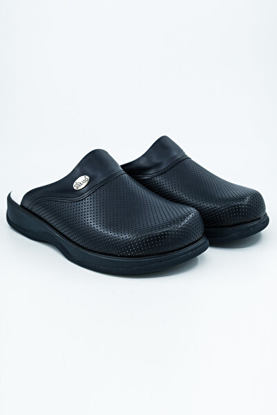 scrubso Comfy Navy Blue Orthopedic Men's Sabo Slippers