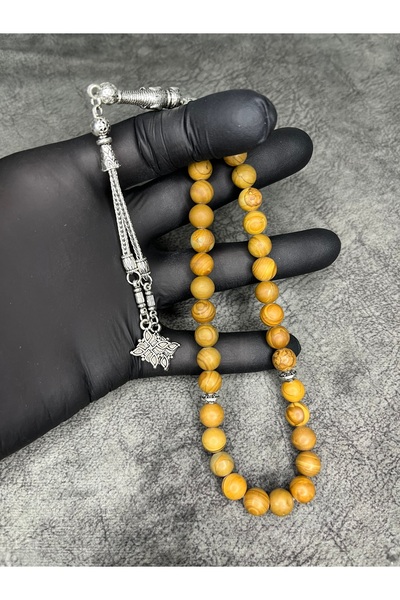 Mos Tespih High-End Jasper Stone Natural Stone Misinali Prayer Beads