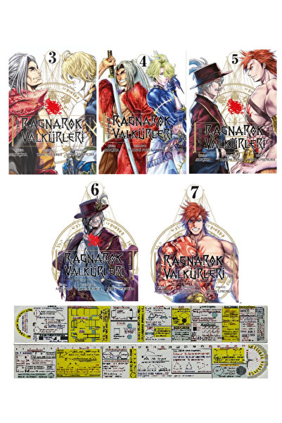 Komik Şeyler Ragnarok Valkürleri 3-4-5-6-7. Ciltler Manga Seti + Özel Cetvel
