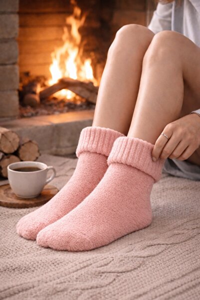 gigigiyim جوارب صوفية نسائية ذات ملمس ناعم ومموج