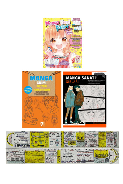 Komik Şeyler Manga Nasıl Çizilir + Manga çizimi Elkitabı + Manga Sanatı Sırla...