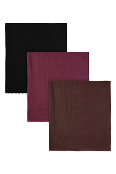 Kamer Scarf Pure Line Series Cotton Comfort Shawl 3-Pack