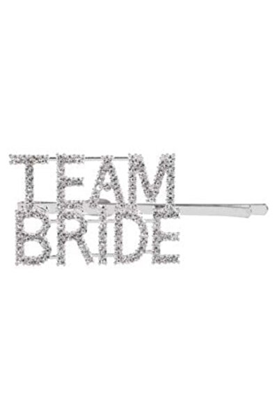 OEM Hair Clip 'Team Bride' with Rhinestones - 7 cm