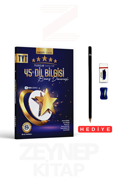 Bilgi Sarmal Yayınları TYT Dil Bilgisi 45'li Branş Denemeleri Yıldızlar Yarış...