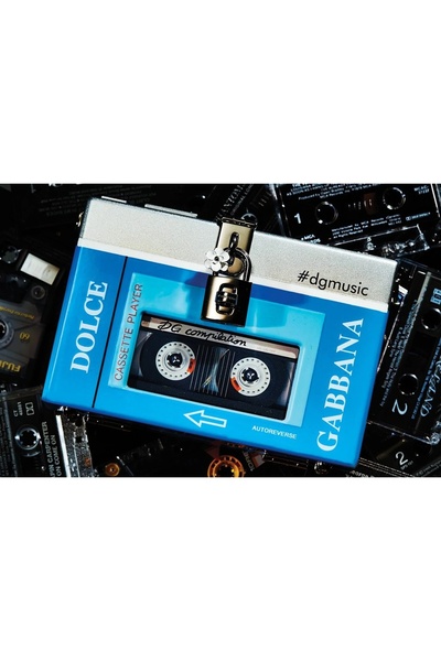 Dolce&Gabbana Blue Walkman Box Crossbody Bag