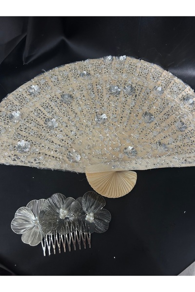 Bridal Luxe مجموعة إيفوري ميوز + تصميم إكسسوارات شعر للعروس وإكسسوارات شعر فضية