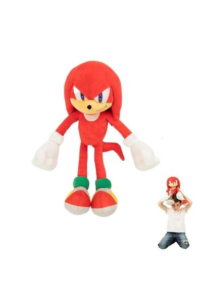 Virtual Trend Jucărie de pluș Sonic Knuckles, 40 cm, Roșu, Virtual Trend®