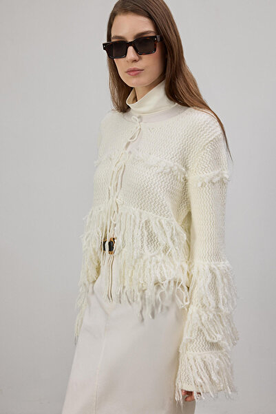 Touché Privé Fringed Knitwear Cardigan