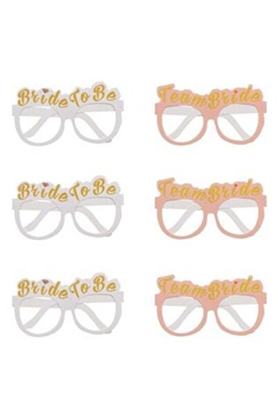 OEM Cardboard Glasses Bride & Bride to Be - 6 pcs