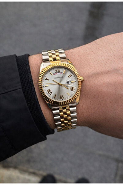 Choppers Çelik kordon takvimli erkek kol saati