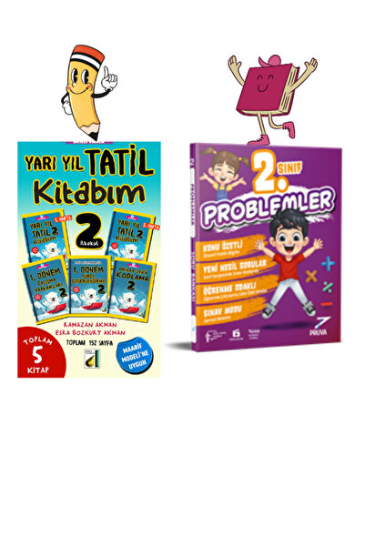 Pruva Akademi 2. SINIF PROBLEMLER SORU BANKASI-YARI YIL TATİL KİTABIM 2