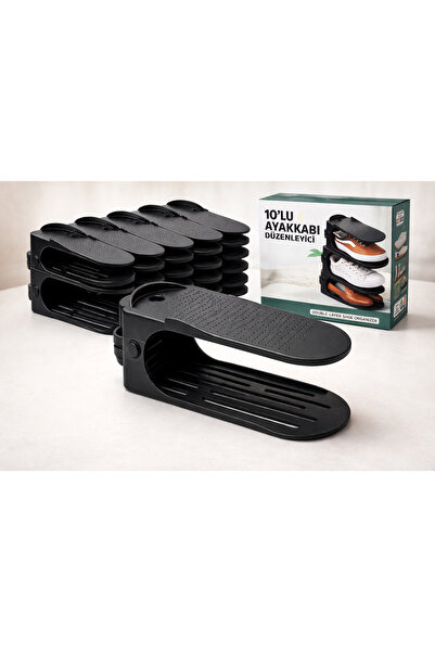 widea 10 Adet Ayarlanabilir Ayakkabı Rampası Dolap İçi Ayakkabı Düzenleyici O...