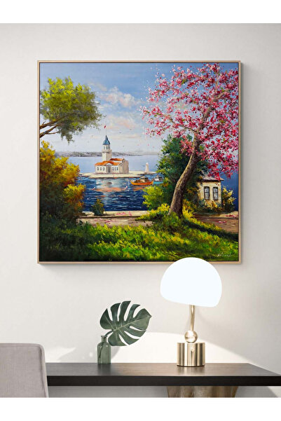 Simurg Sanatevi Kız Kulesi’nde Bekleyiş – Siparişe Özel Orijinal Yağlı Boya T...