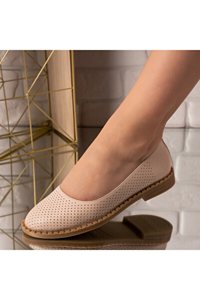 Sofia Store Balerini din piele ecologica perforati Adamina