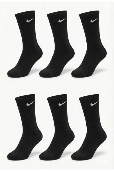 OEM Long training socks - 6 pairs, black, one size fits all