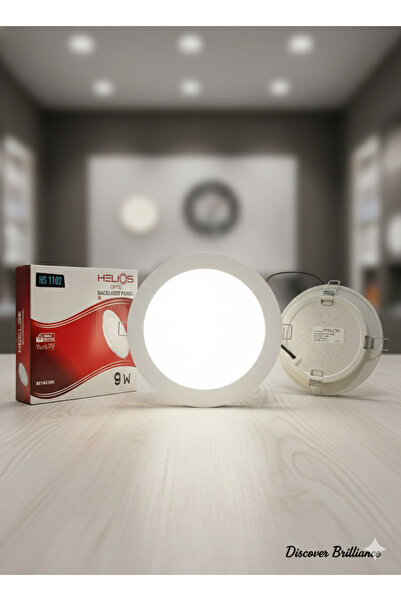 Lunitech 9 W Beyaz Işık Led Spot Panel Lamba Dahili Trafolu Dış çap 14.5cm İç...