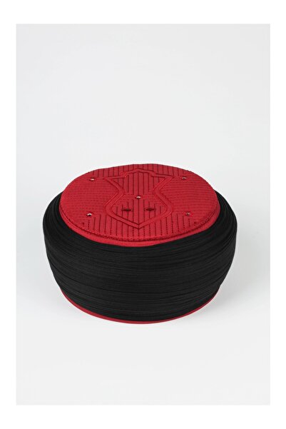 Sarıkhane غطاء صلاة للأطفال - قماش أسود - غطاء رأس بورجوندي - غطاء دائري - نا...