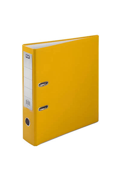 KRAF Office Folder, Wide, A4 Size, 2-Ring, Yellow