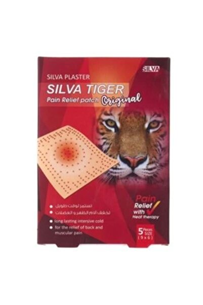 SILVA TIGER - Small Patches for Back and Muscle Pain Relief, 5 Patches / 9x6 cm