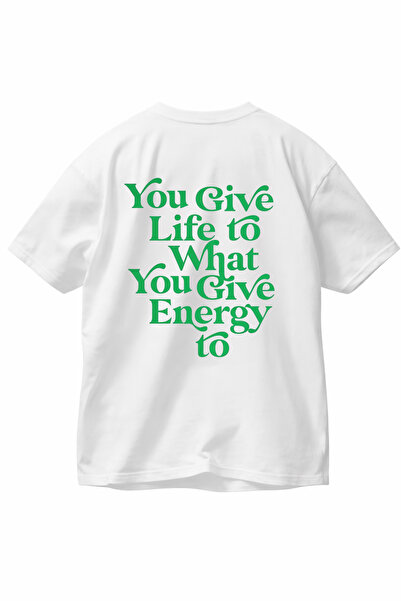 LORVEX T-Shirt Oversized Comfortable Fit Unisex You Give Life Ba Printed 100%...