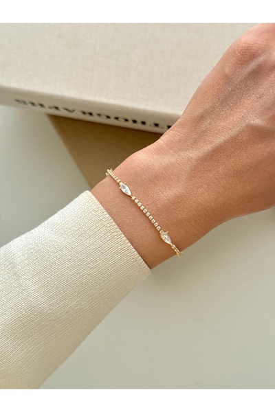 YOUES JEWELRY سوار نسائي من الفولاذ بتصميم بسيط على شكل مسار مائي