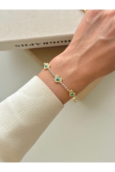 YOUES JEWELRY سوار نسائي من الفولاذ بتصميم بسيط على شكل مسار مائي