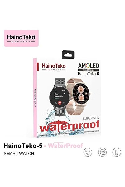haino teko germany HainoTeko-5 Smartwatch: Stylish, Waterproof, and Multi-Fun...