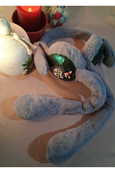 TwinRoots Hareketli Peluş Astronot Figürlü Gri Kulaklık