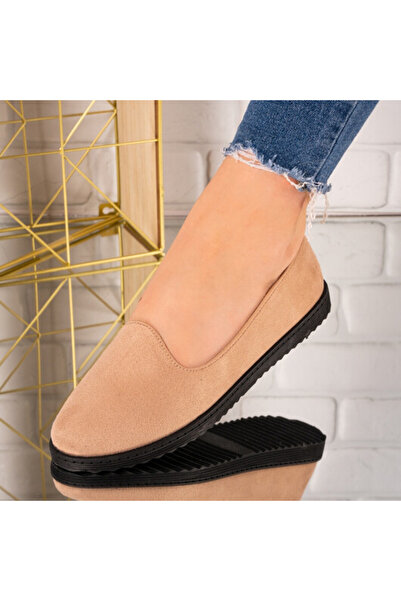 Sofia Store Balerini din piele ecologica intoarsa Kadri