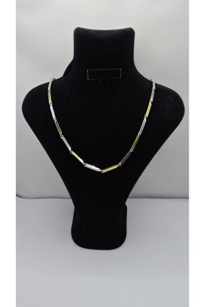 ahsenaksesuar2025 Stainless Steel Double Color Unisex Necklace