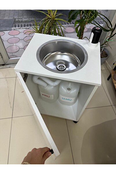 FTRMALZEMECİM 🚿 Taşınabilir Tekerlekli Seyyar Lavabo (Sağlık yönetmeliğine u...