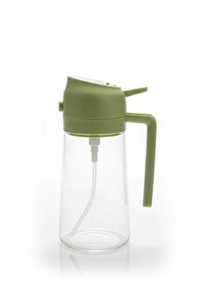 OEM Olive oil dispenser bottle for kitchen, sprayer, salad, 470 ml, green
