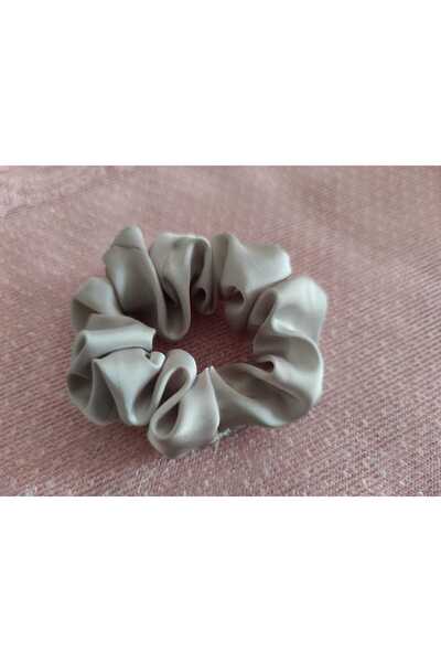 FUMEYABİ Doğal İpek Saç Tokası (Scrunchie) – Krem Ekru Renk