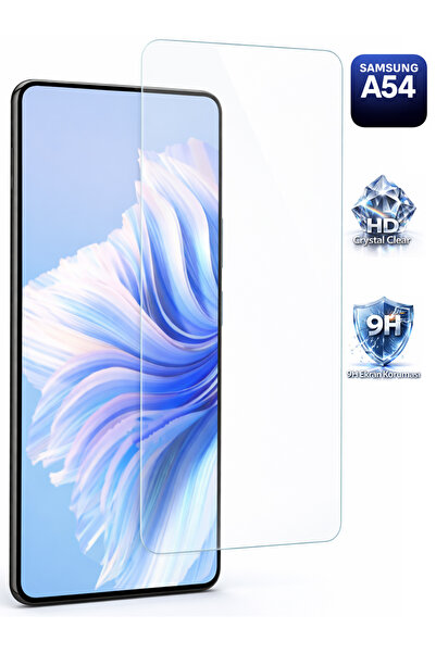 Tech&bello accessories واقي شاشة شفاف متوافق مع سامسونج A54، سمك 0.26 ملم، زج...